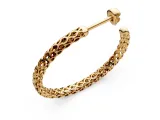 Flower Pattern Ear Hoops-1