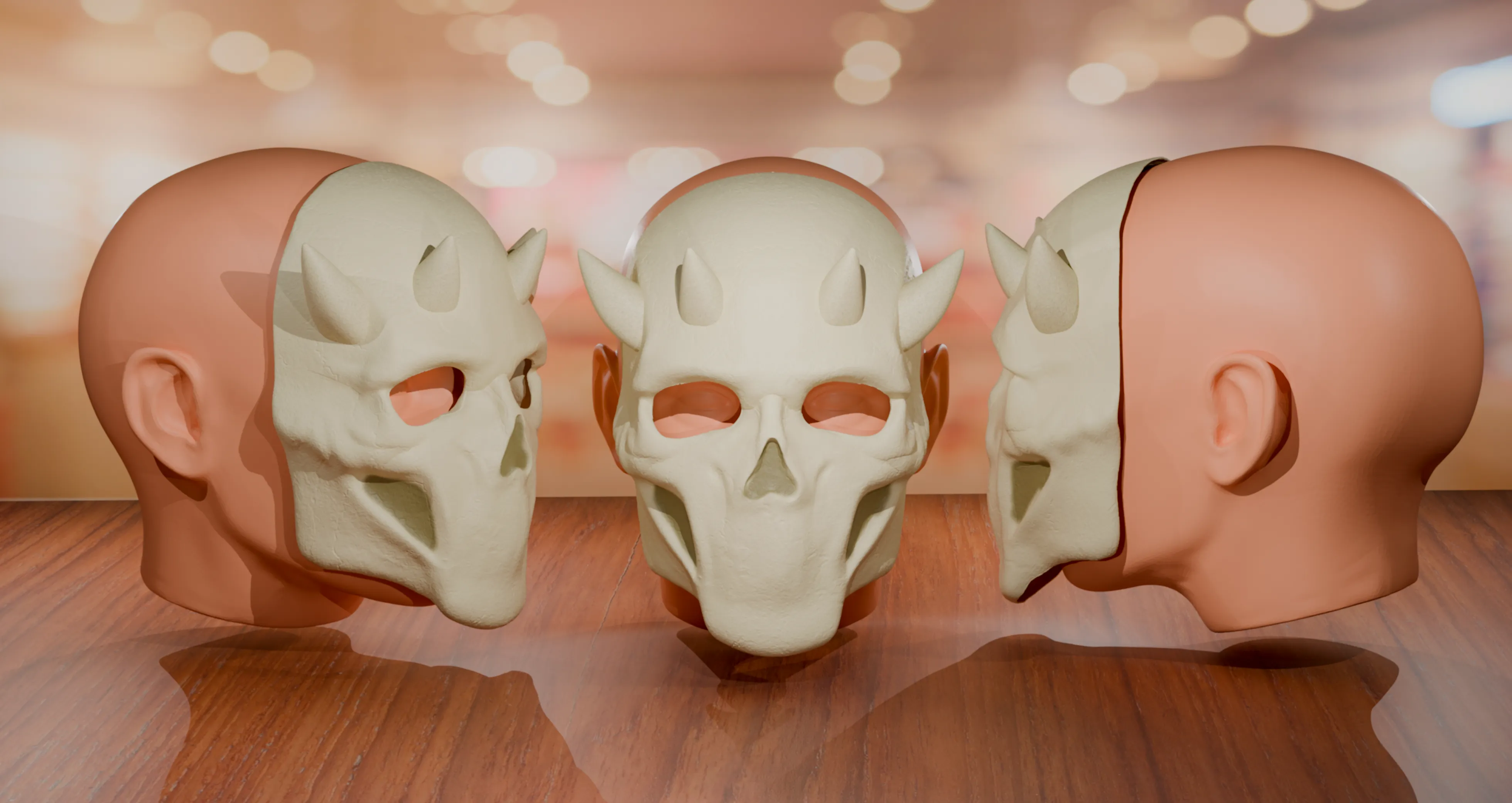 Mouthless Skull Mask Cosplay