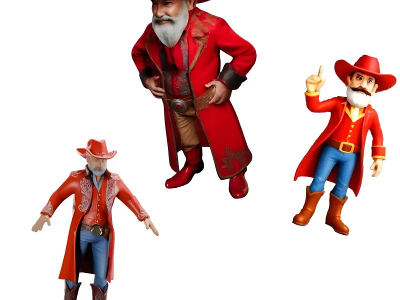 Collection de personnages de shérifs de l'Ouest