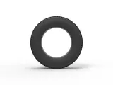 Semi truck tire 12 Scale 1:25-4