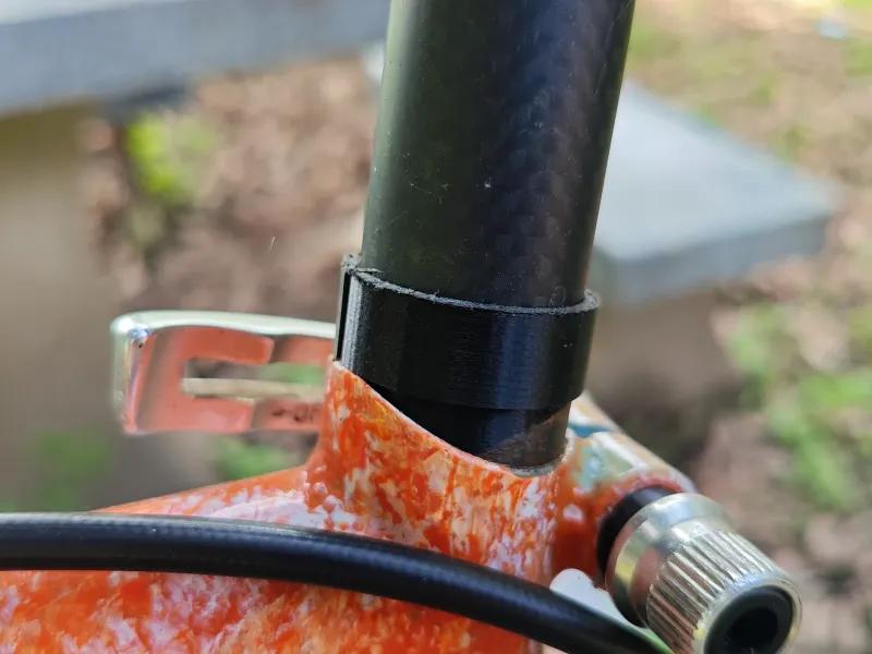 25.calço de espigão de selim de 4 mm a 26,8 mm para espigão de selim de carbono
