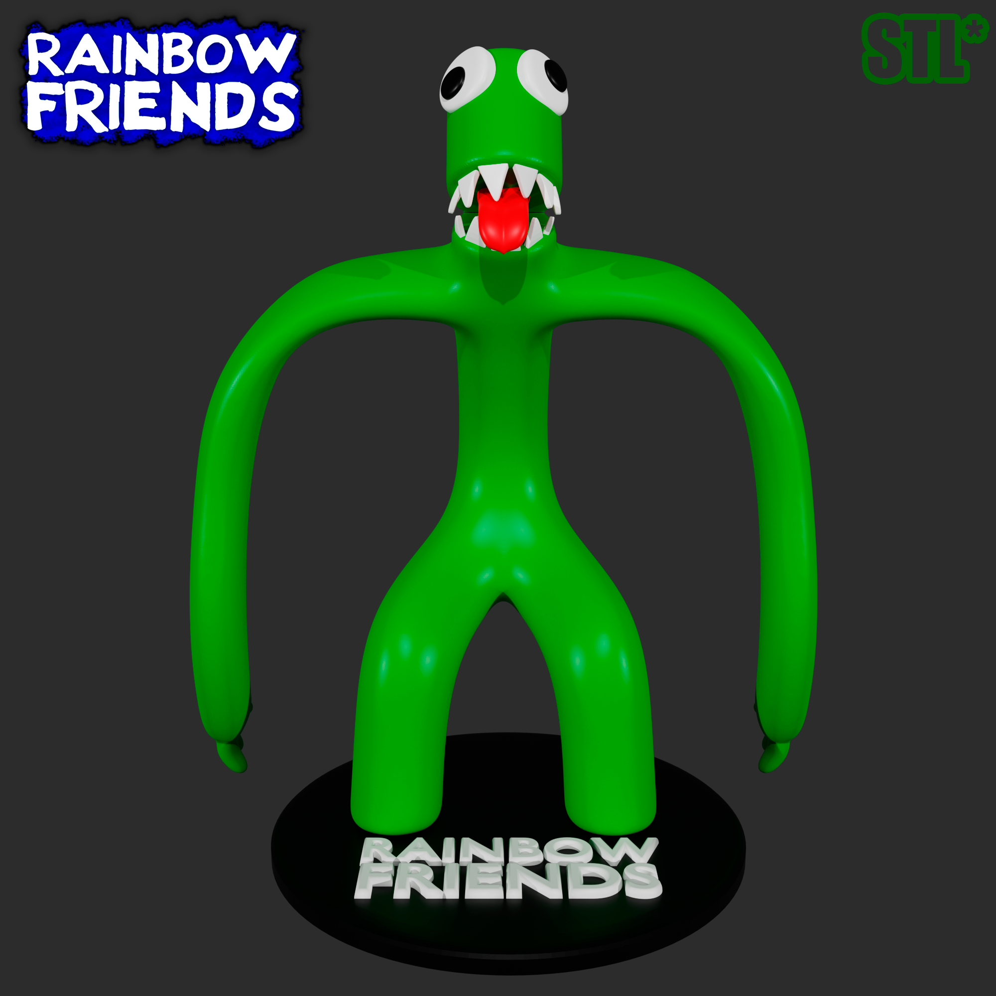 Rainbow Friends Green - Download Free 3D model by Maxtoblenter  (@Maxtoblenter) [ec157e5]