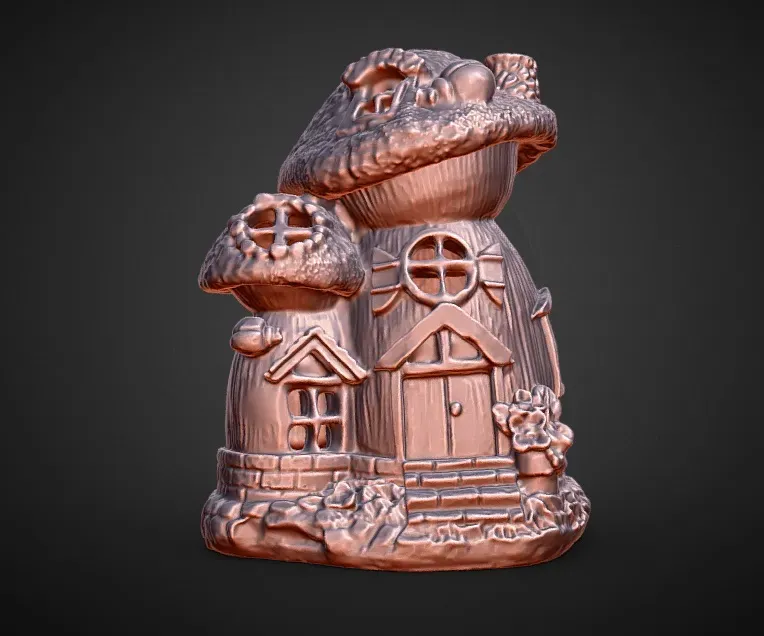 forest  gnome house with hidden tray