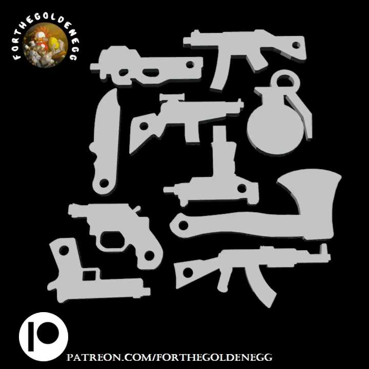 Weapon keychains - Supportless