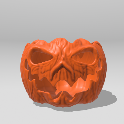 Halloween Trick Or Treat Pumpkin Bowl 3d model