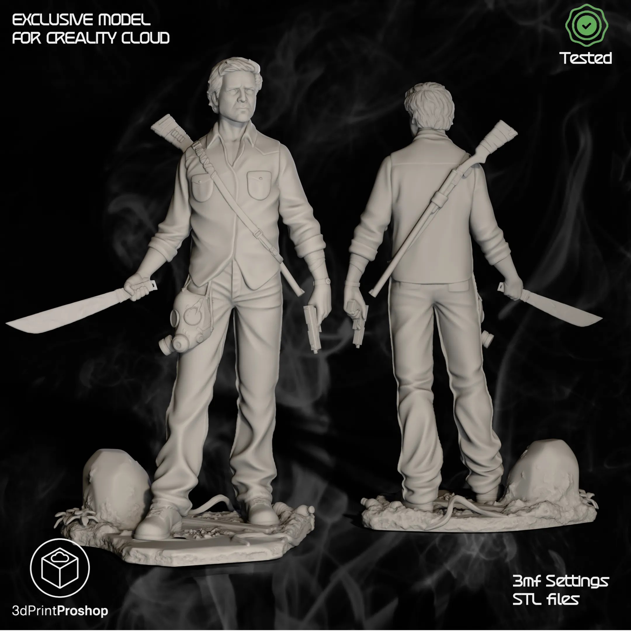 Joel - The Last of Us Fan Art STL