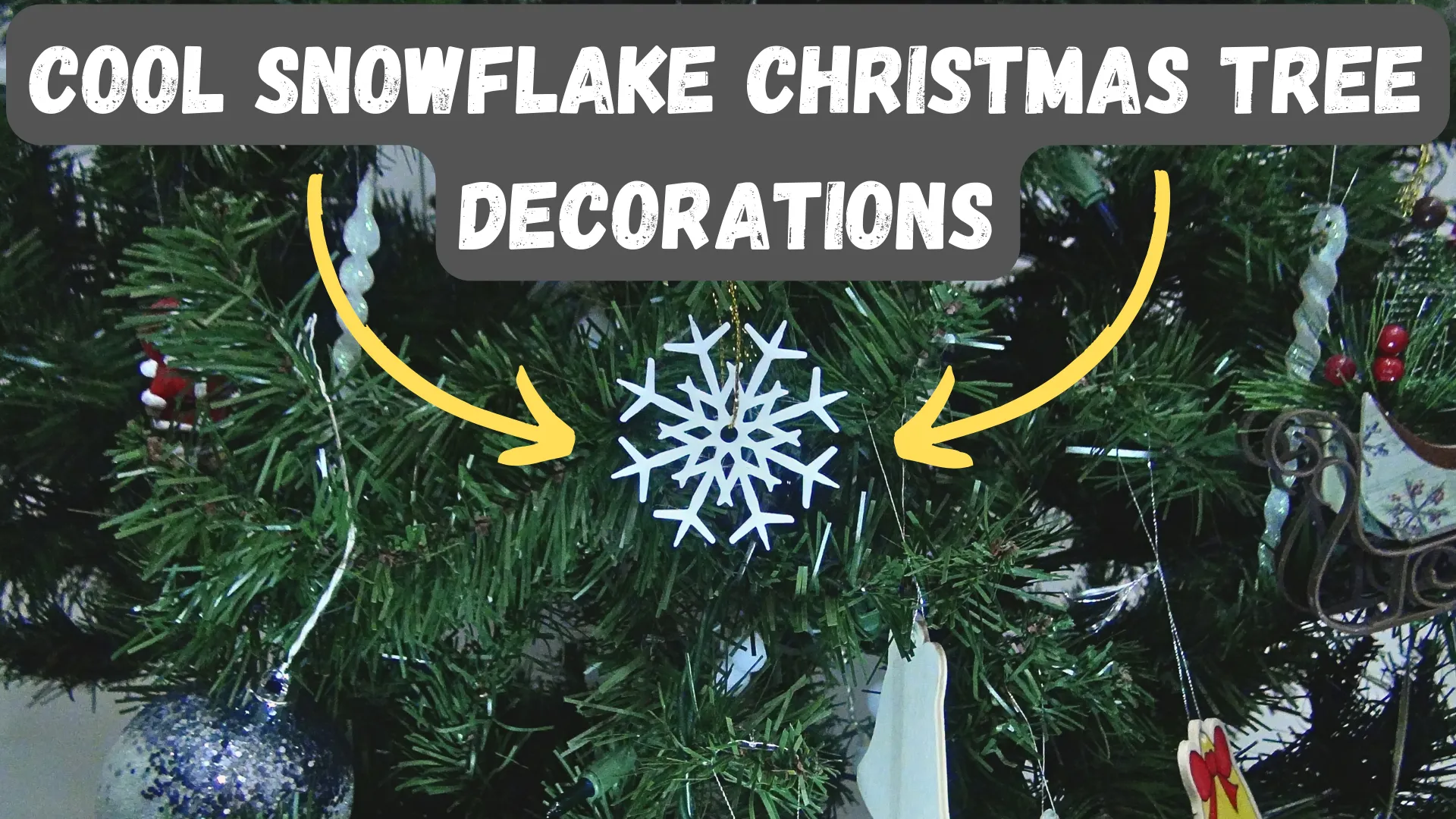 Snowflake Christmas tree decoration's