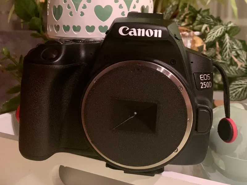 Obiettivo stenopeico per canon EF-S - perfettamente funzionante
