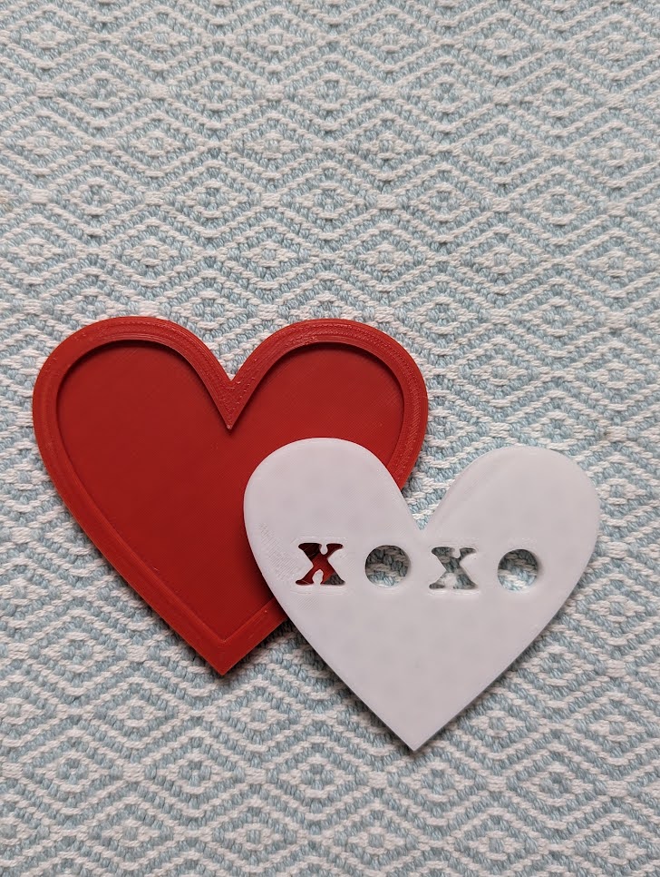 XOXO Conversation Heart with insert | 3D models download