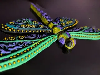 Dragonfly fridge magnet