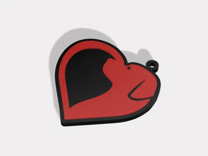 LOVE DOGS KEYCHAIN