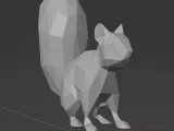 Low Poly Squirrel-3