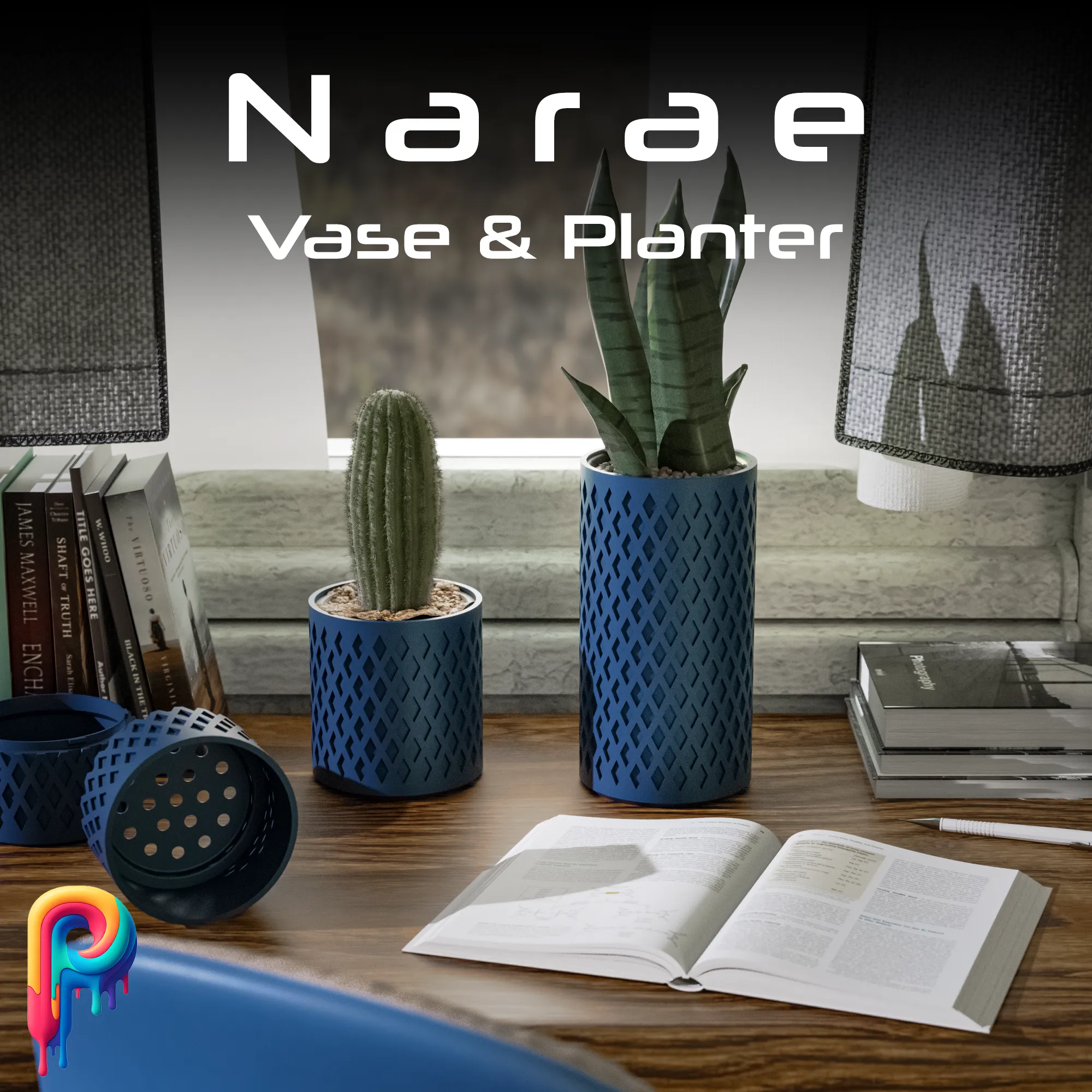 Narae Vase and Planter Set by Polymeria