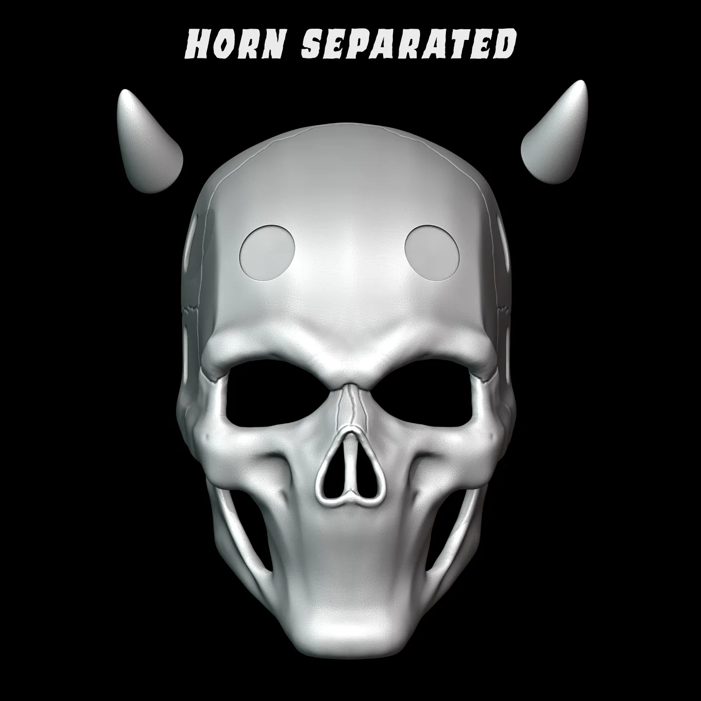 Mouthless Skull Mask 3D print model