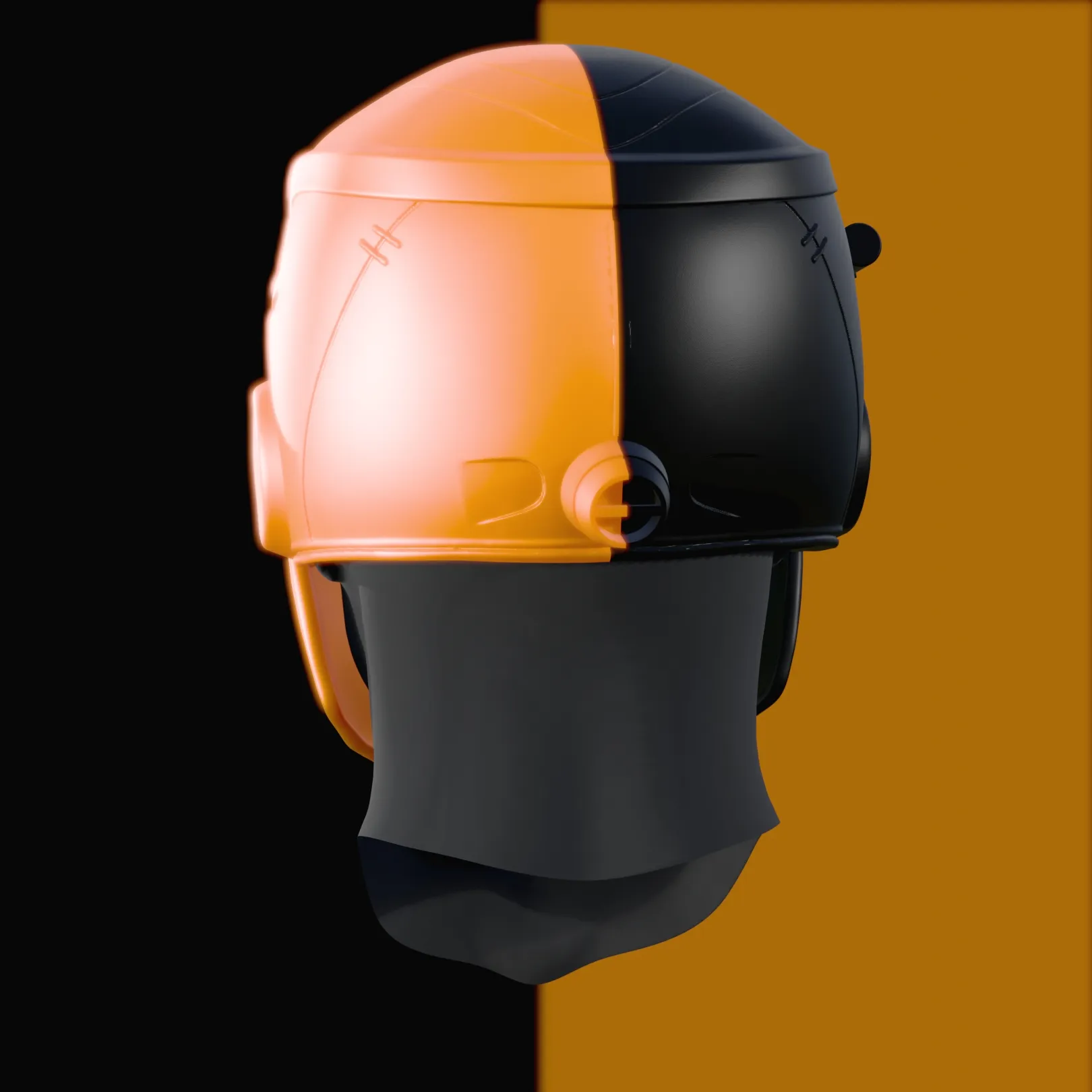 Deathstroke Helmet Cosplay - Multi-Part Model