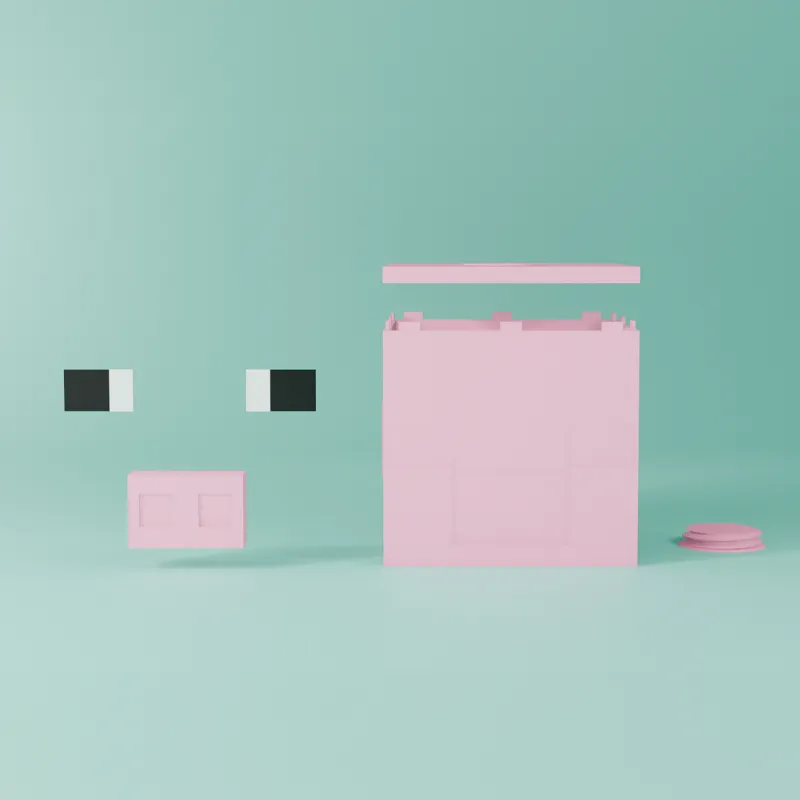 ALCANCIA CERDITO (MINECRAFT)