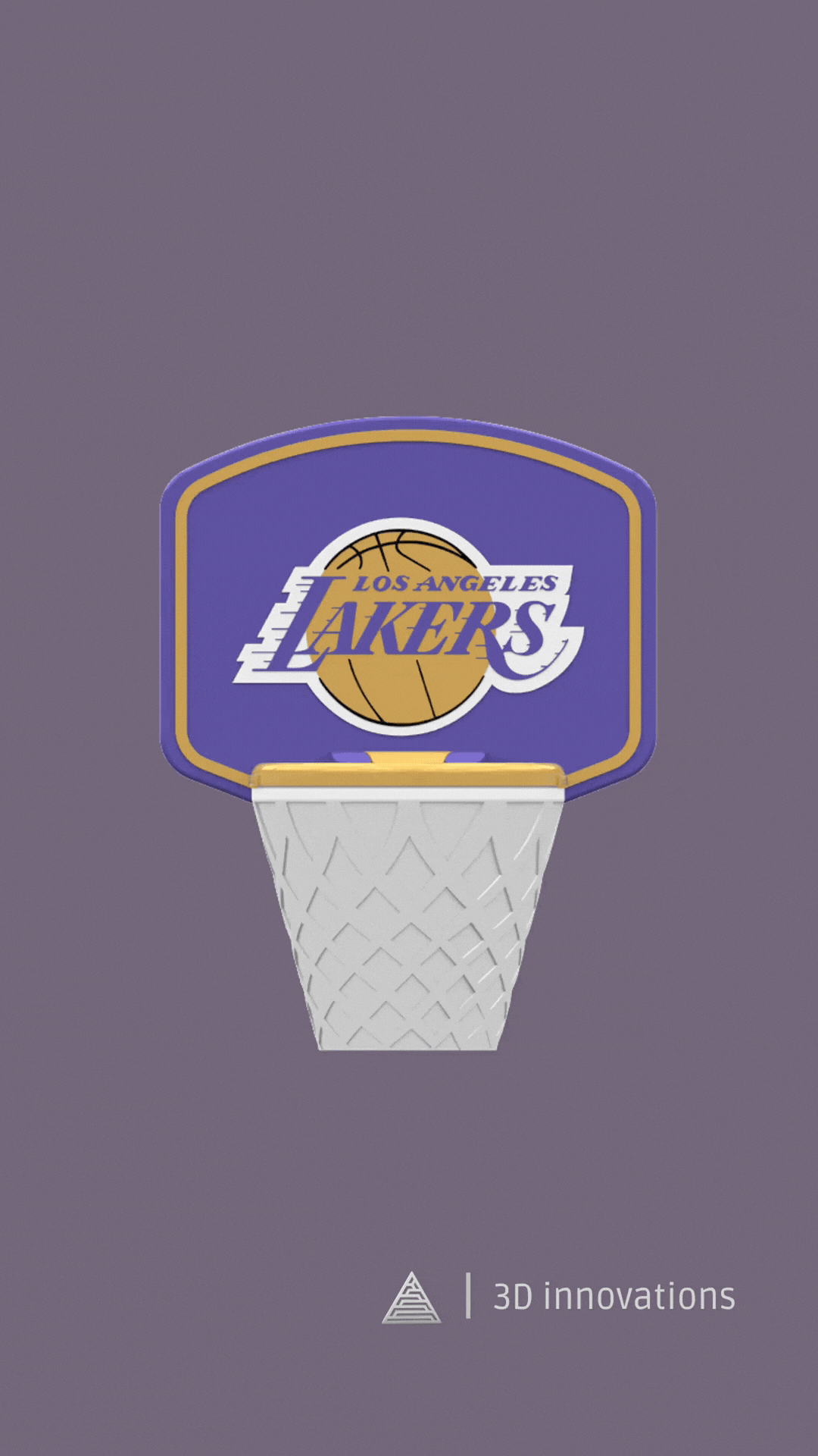 LOS ANGELES LAKERS MINI BASKETBALL HOOP EASY PRINT