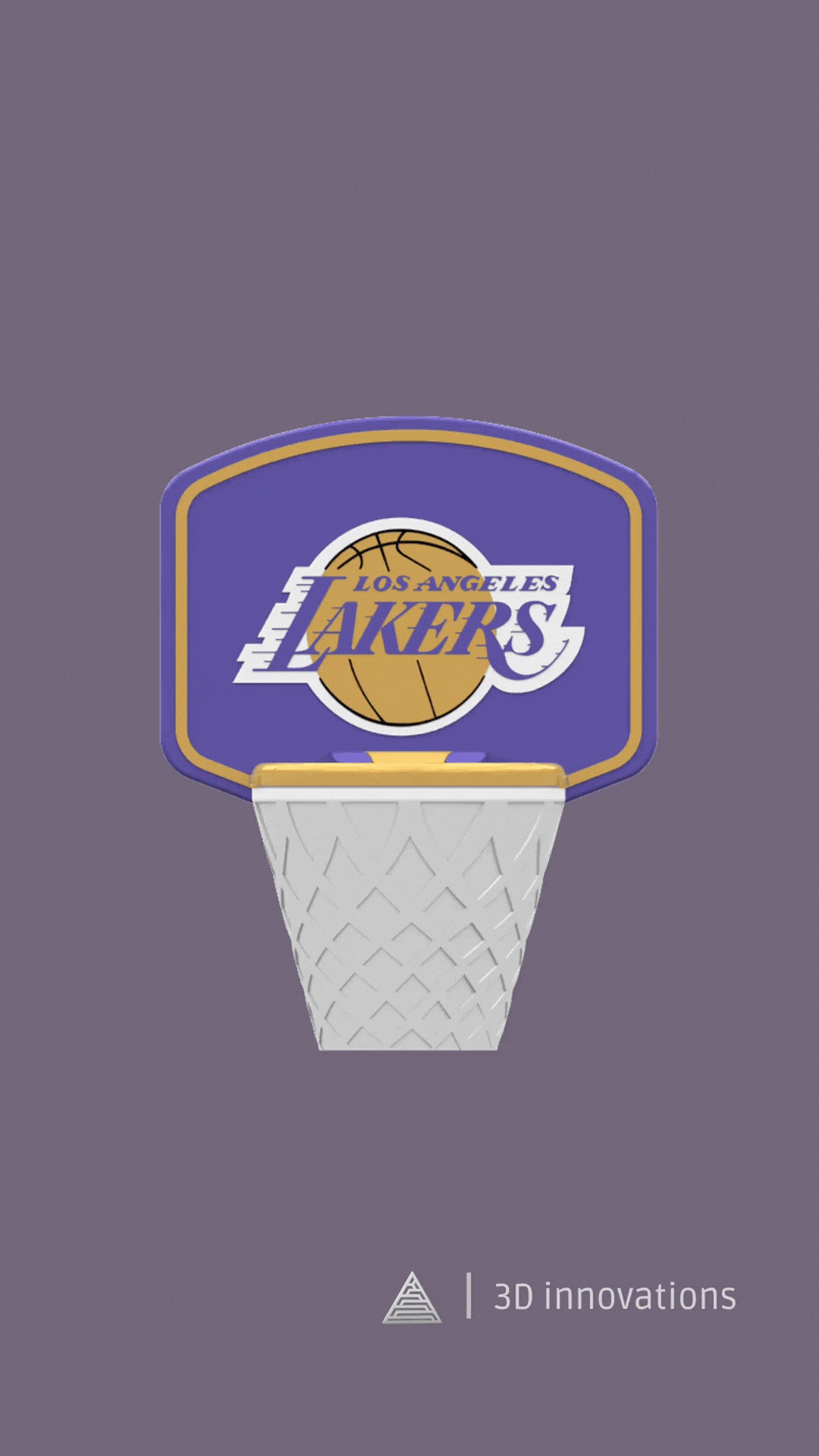 LOS ANGELES LAKERS MINI BASKETBALL HOOP EASY PRINT-0