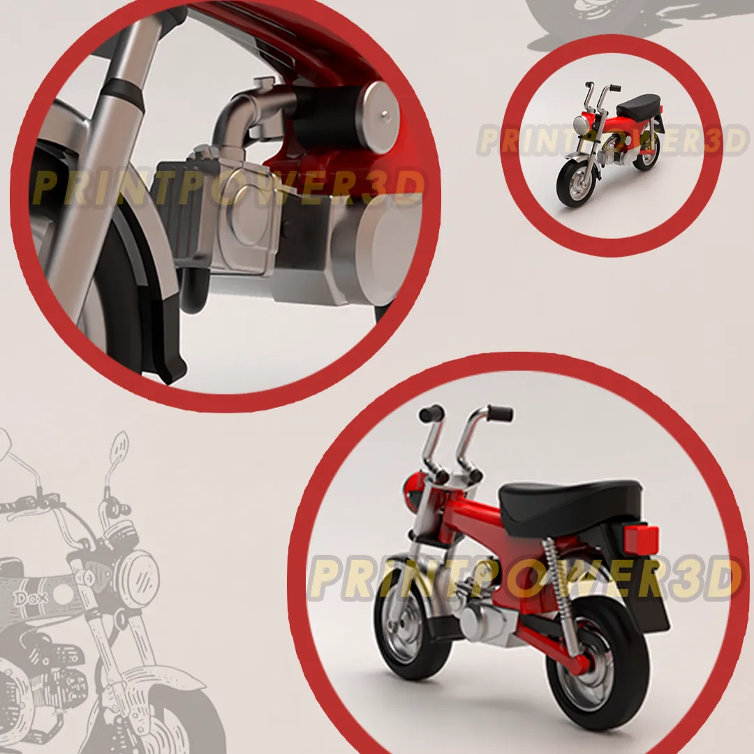 Retro mini bike kit card