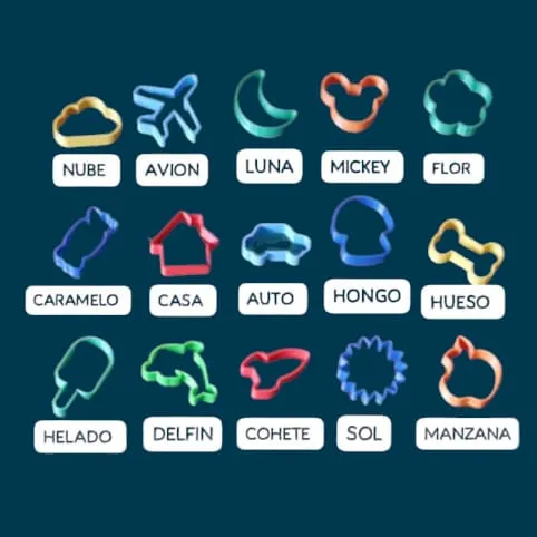 PACK 30 CORTANTES DISTINTOS / PACK OF 30 DIFFERENT CUTTERS