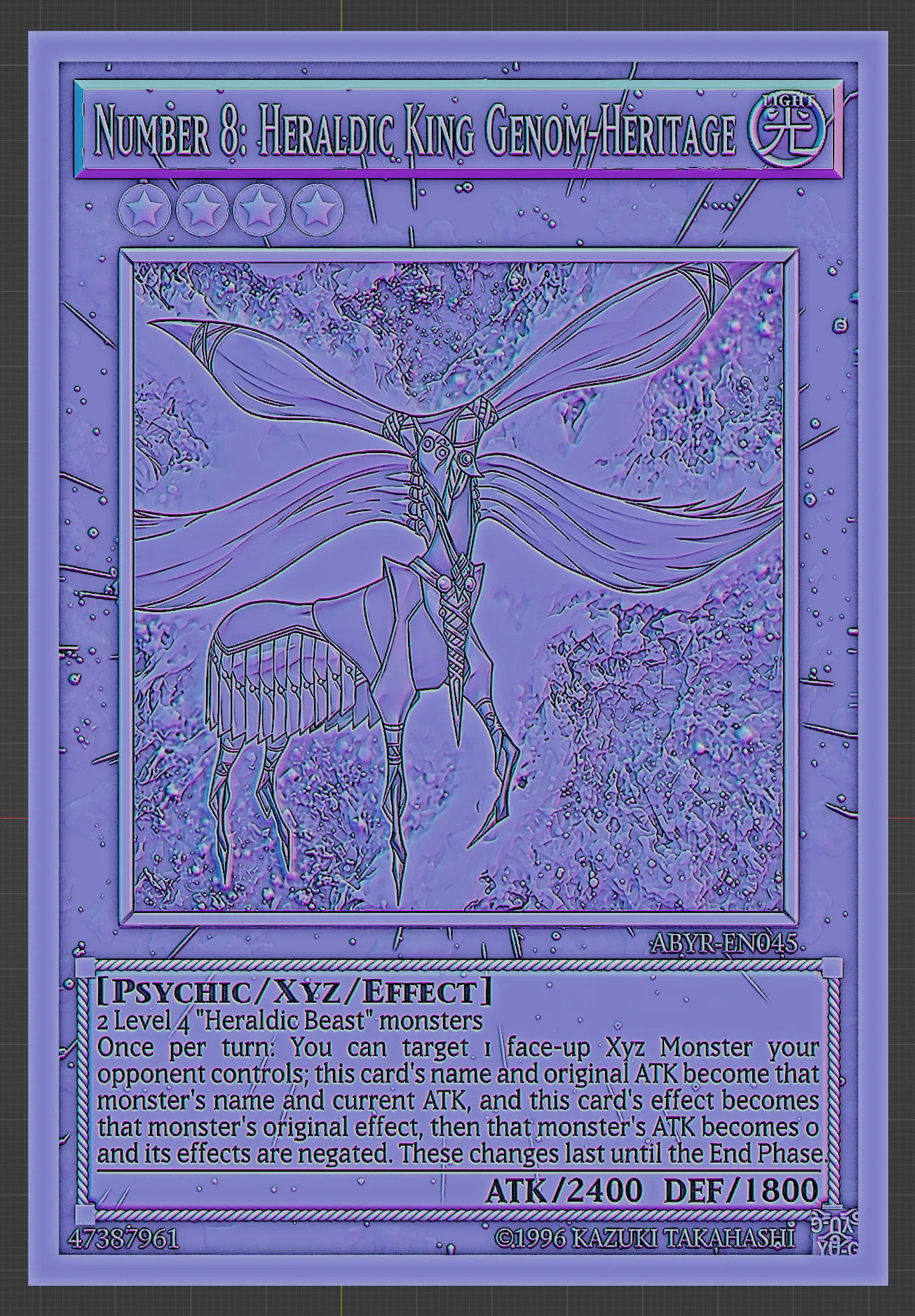 Number 8: Heraldic King Genom-Heritage - yu-gi-oh!
