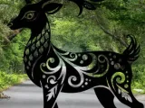 reindeer wall art 2-1
