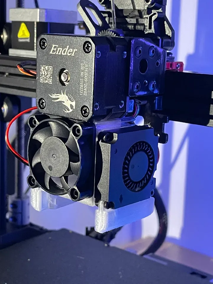 Semplice supporto per ventole Creality Ender 3 v3 KE triple 4010