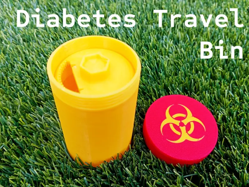 Conteneur de voyage pour objets piquants pour diabétiques