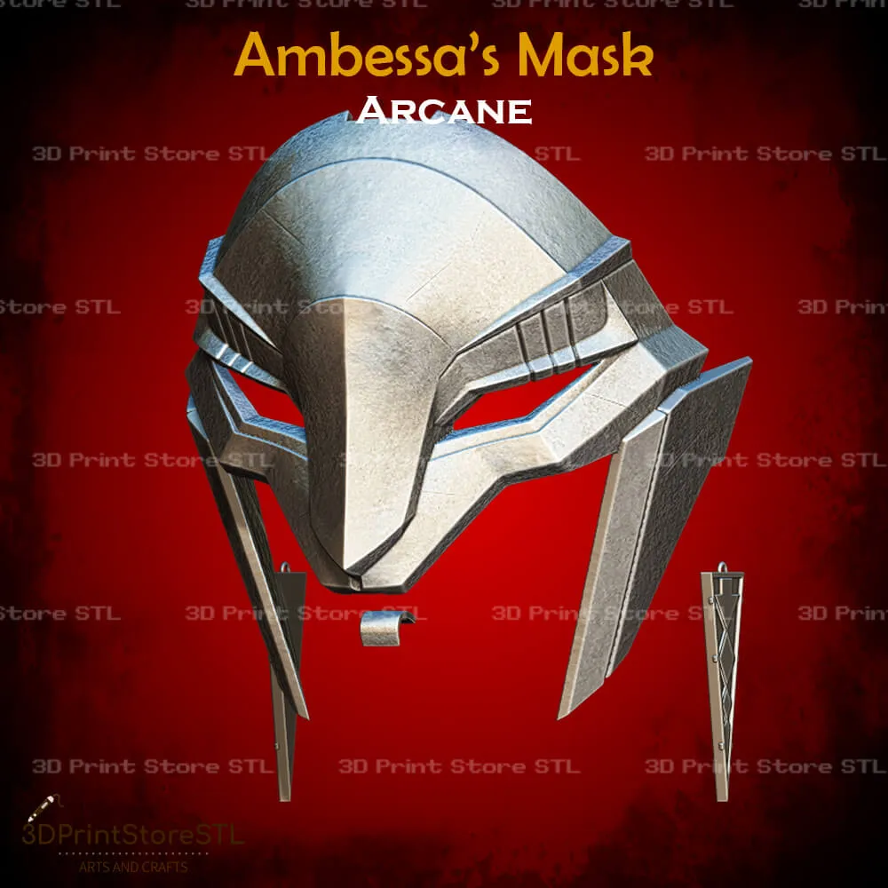 Ambessa Mask Cosplay Arcane - STL File