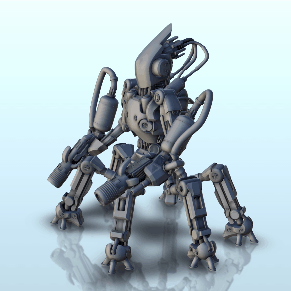 Ylos combat robot (29) - sci-fi science fiction future 40k b-0