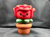 Valentine's Day Rose Ring Box Emoji Decoration Ornament Split Parts Separated Parts Multi-Color-1