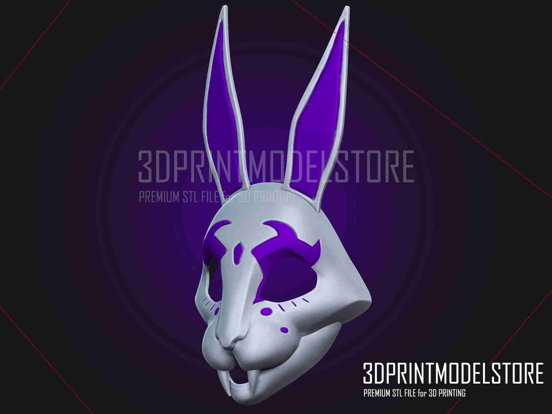 Neon White Game Violet Mask - Japanese Kitsune Cosplay