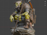 Goblin Fighter - Premium High-Detail Fantasy RPG Miniature-4