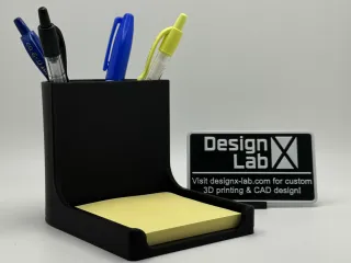 Pen and Sticky Note Holder (designx-lab.com)