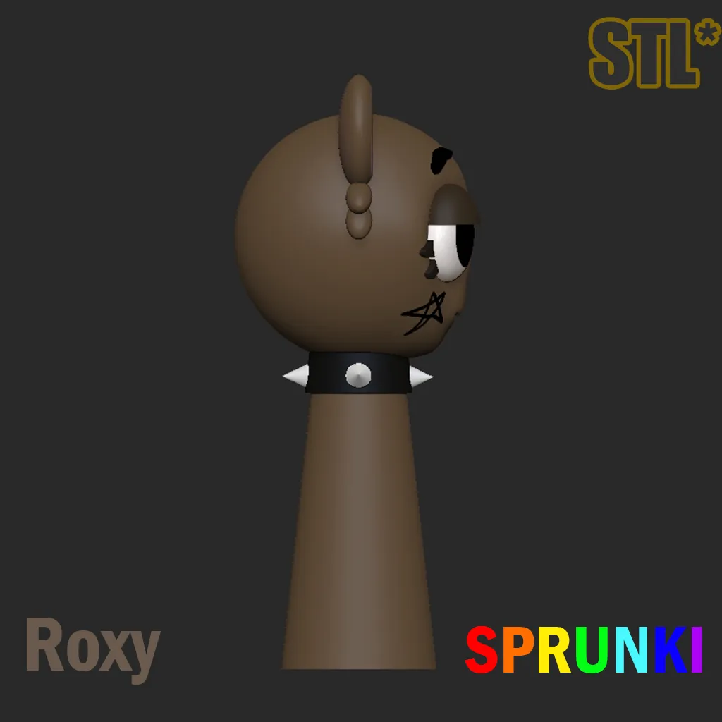 Sprunki Incredibox Chocolate Brown Roxy Sprunki STL 3D