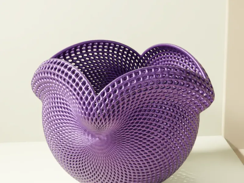 Hyperbolic Mesh Orchid Pot