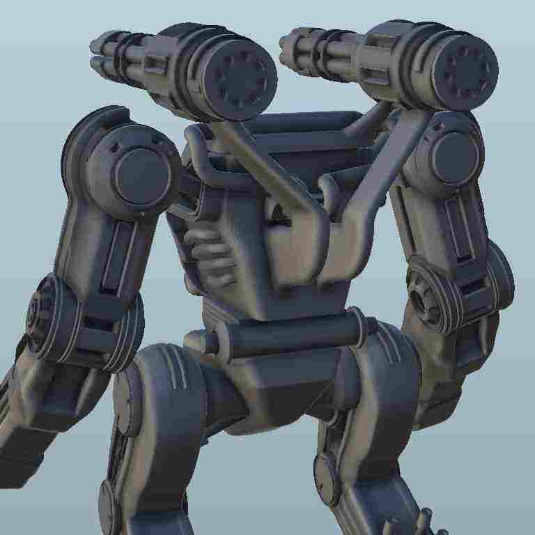 Drikke sig fuld essens Hensigt Robot Bi-guns - sci-fi science fiction future 40k scenery