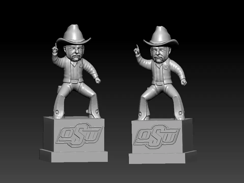 NCAA - Pistol Pete - Oklahoma State University mascot - 3d p