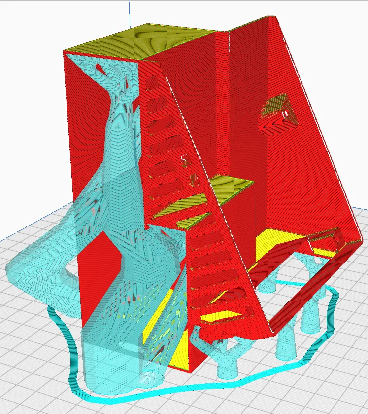 LCD Back Cover and Double Drawer for Creality Ender 3 Pro