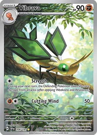 Vibrava Pokemon card