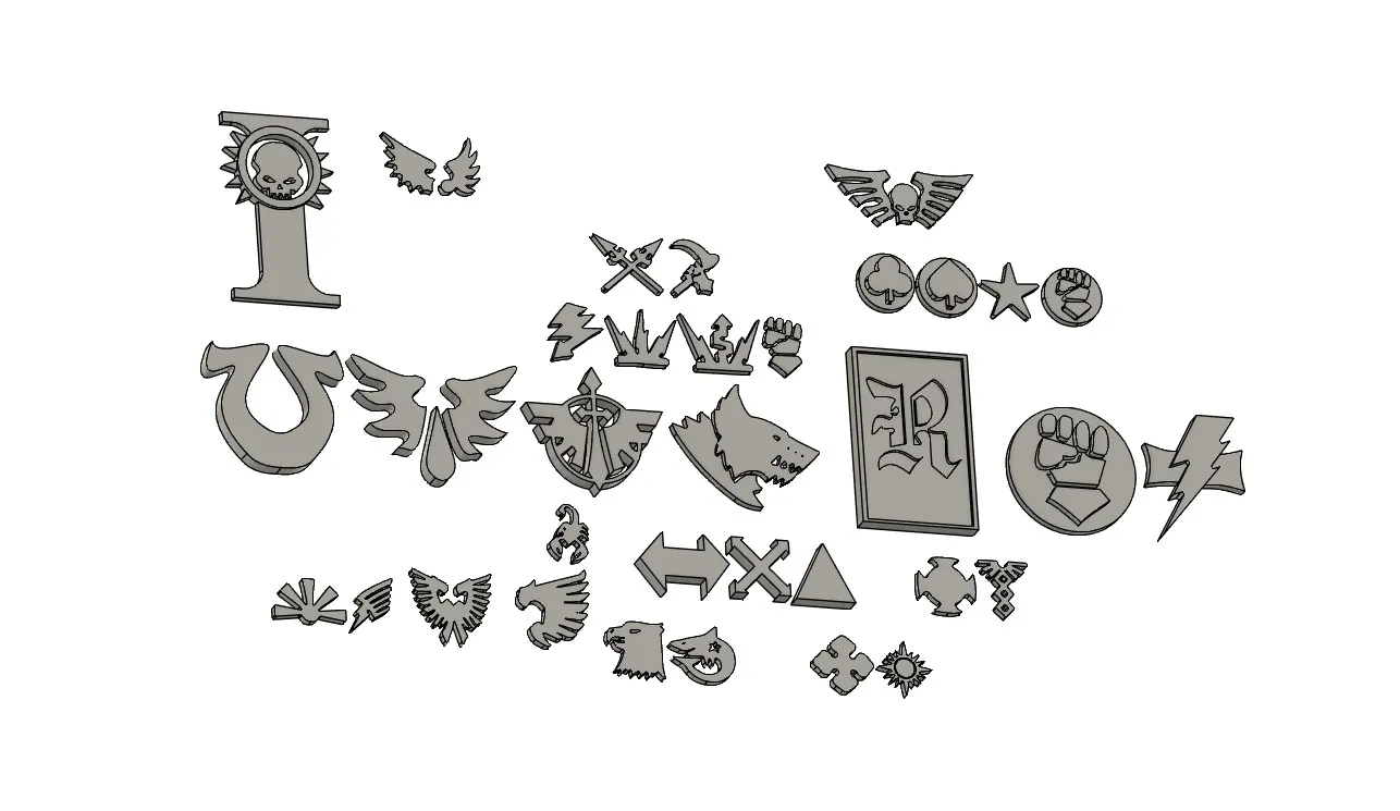 Emblema imperiale di Warhammer Set 1