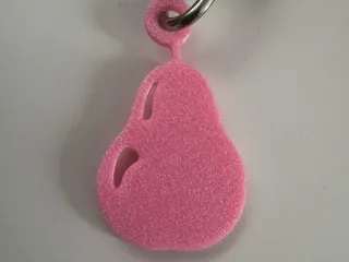 Natural Pear Shape Keychain