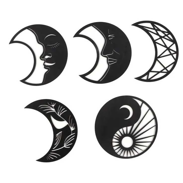 moon0.5mm thikness wall art 5 luna