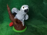 African Grey Pencil Holder-7