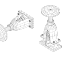 Train rod buffer with spiral spring-4