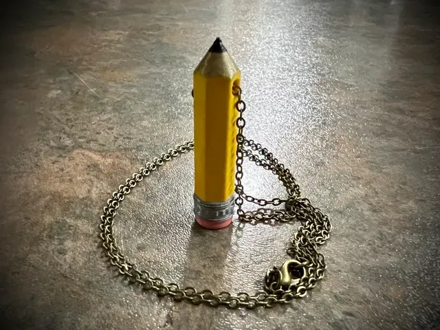 Pencil Charm for Necklace or Bracelet