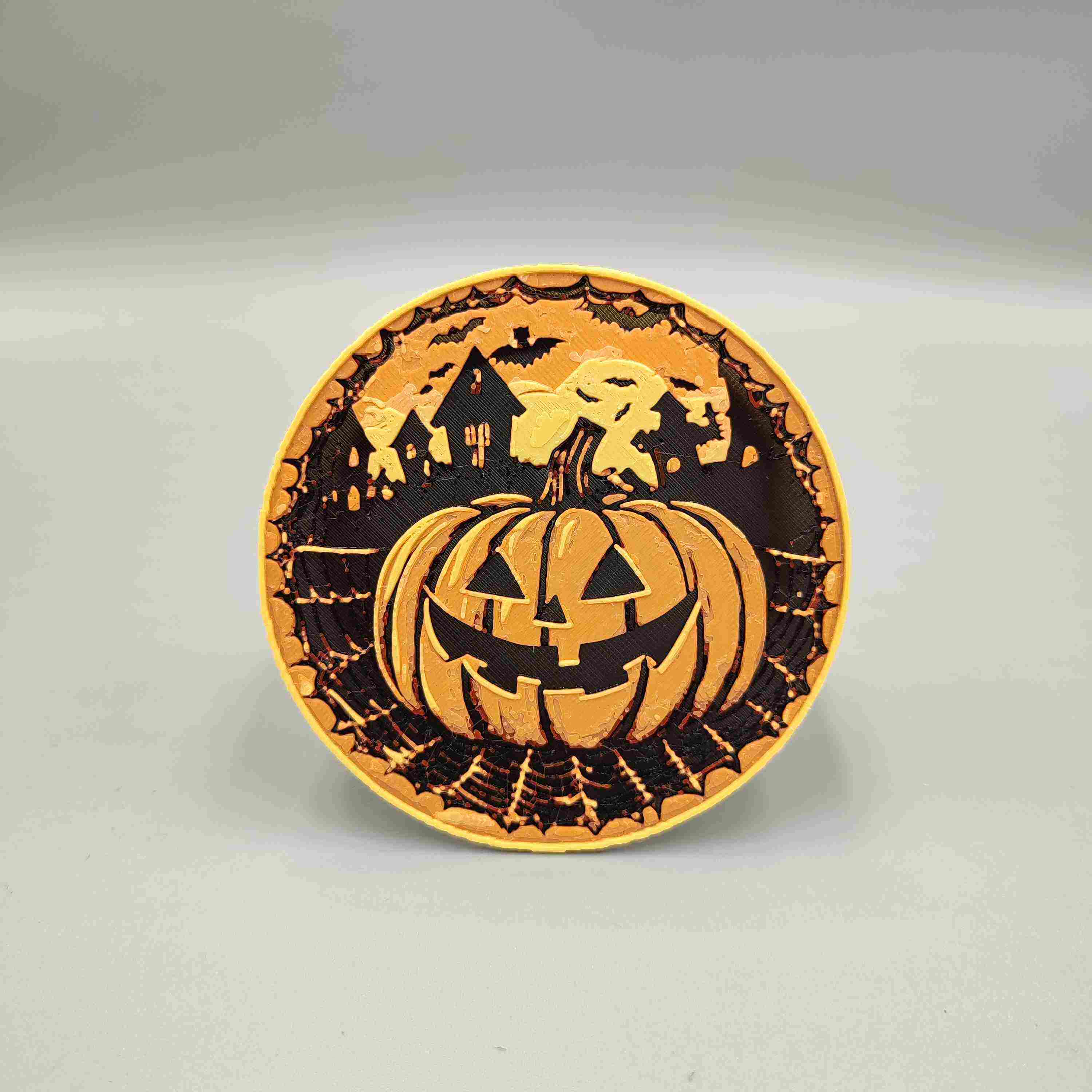 3D Halloween Car Coaster  Pumpkin Sublimation (2666136)