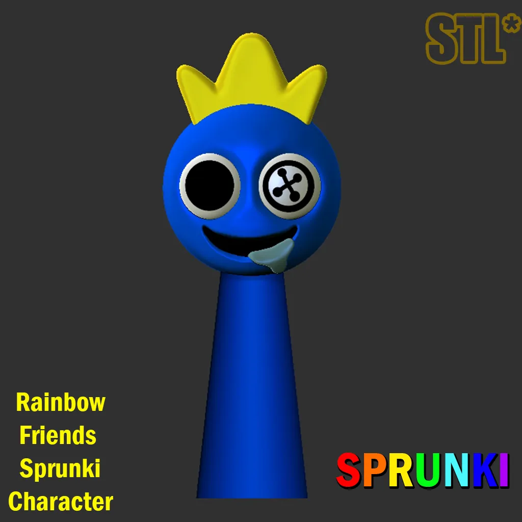 STL Sprunki Incredibox Rainbow friends Sprunki STL 3D Charac