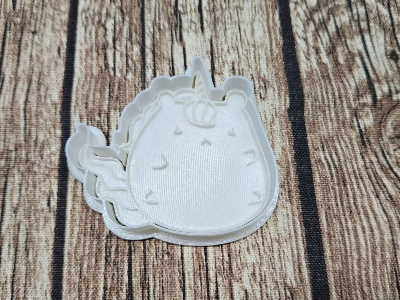 cookie cutter kittycorn chubby - cutter and stamp
