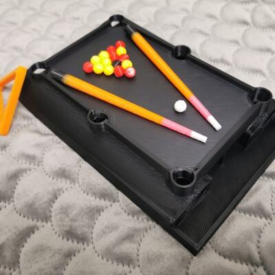 Desktop Pool Table + Accessories - No Support Needed
